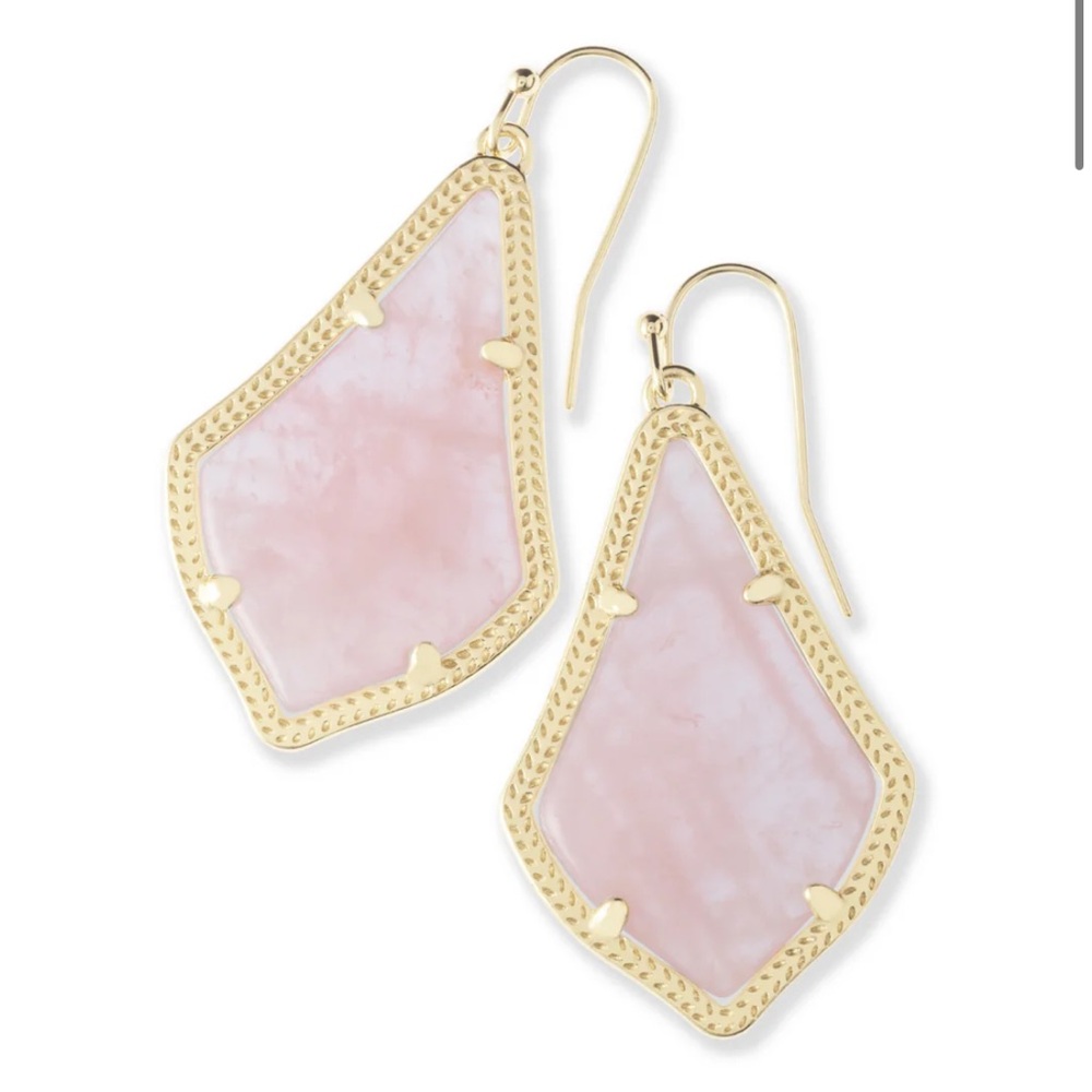 Kendra Scott Rose Quartz Alex Earrings